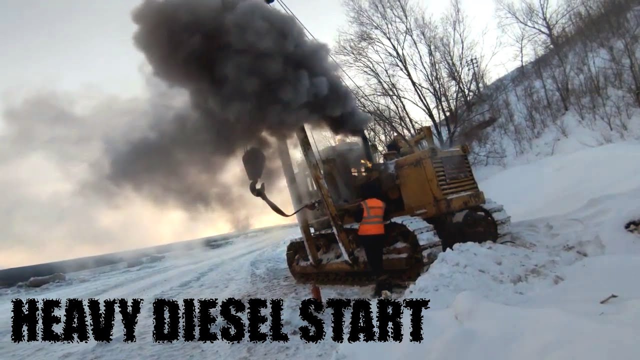 Winter Diesel Bulldozer Truck Cold Start | Episode 36