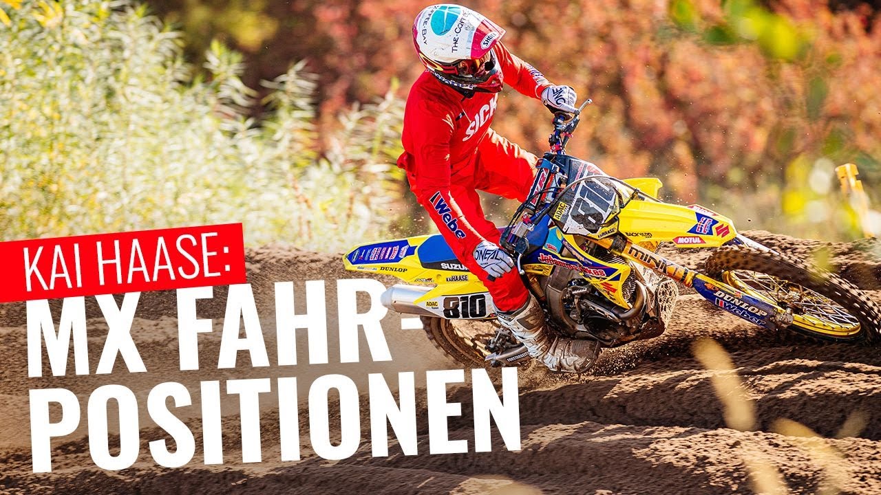 MOTOCROSS FAHRTECHNIK: Grundhaltungen beim Beschleunigen, Bremsen und Springen beim MX mit KAI HAASE