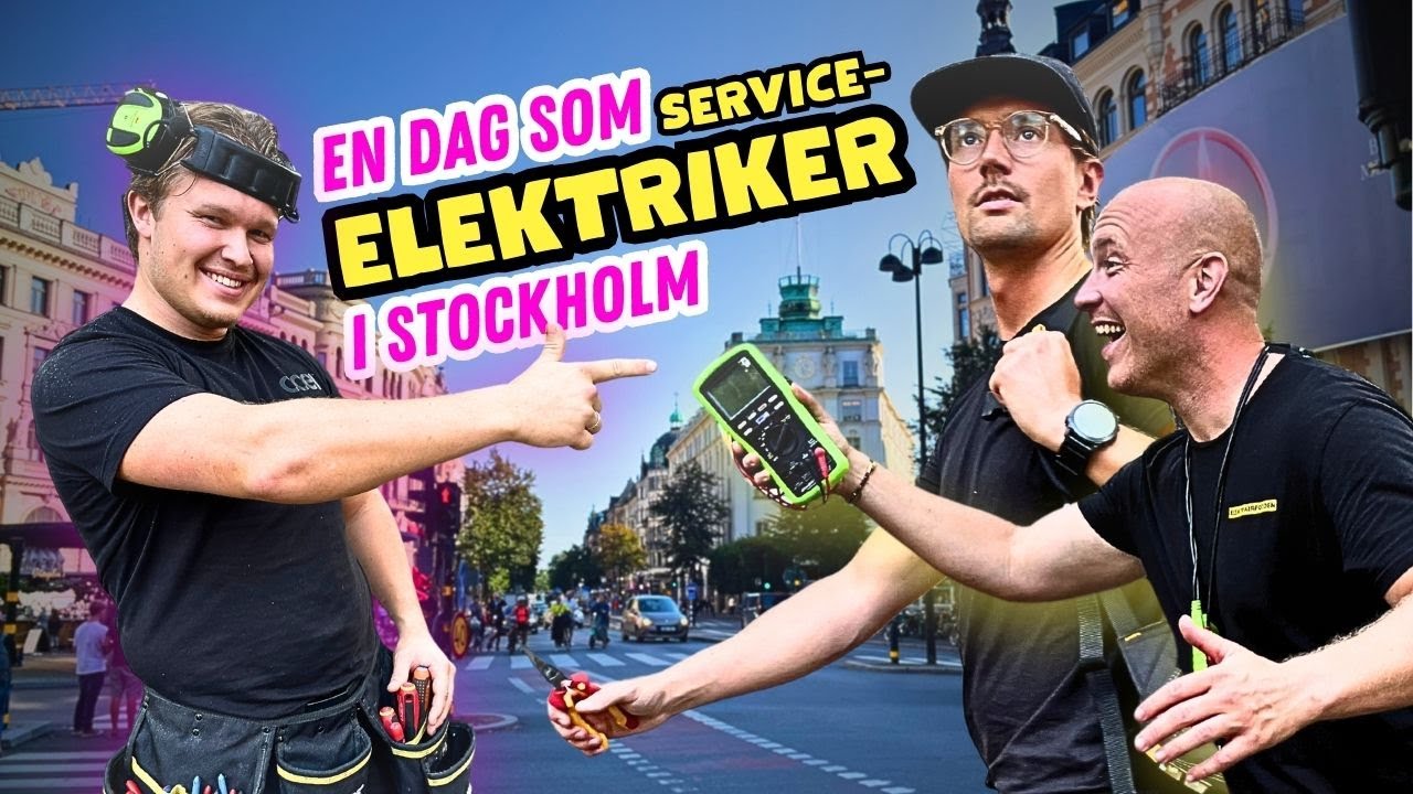 En dag som SERVICEELEKTRIKER i Stockholm!