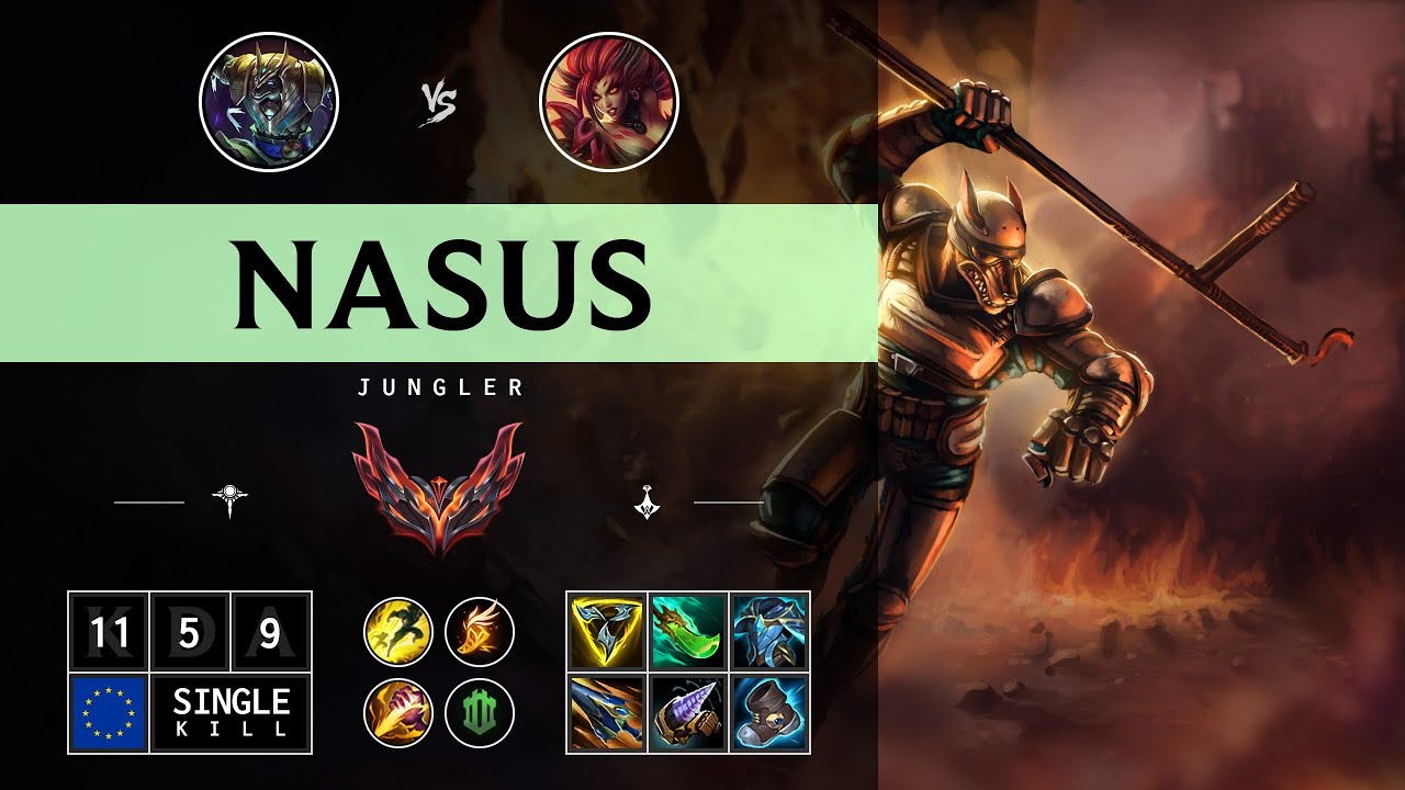 Nasus Jungle vs Zyra - EUW Grandmaster Patch 14.13