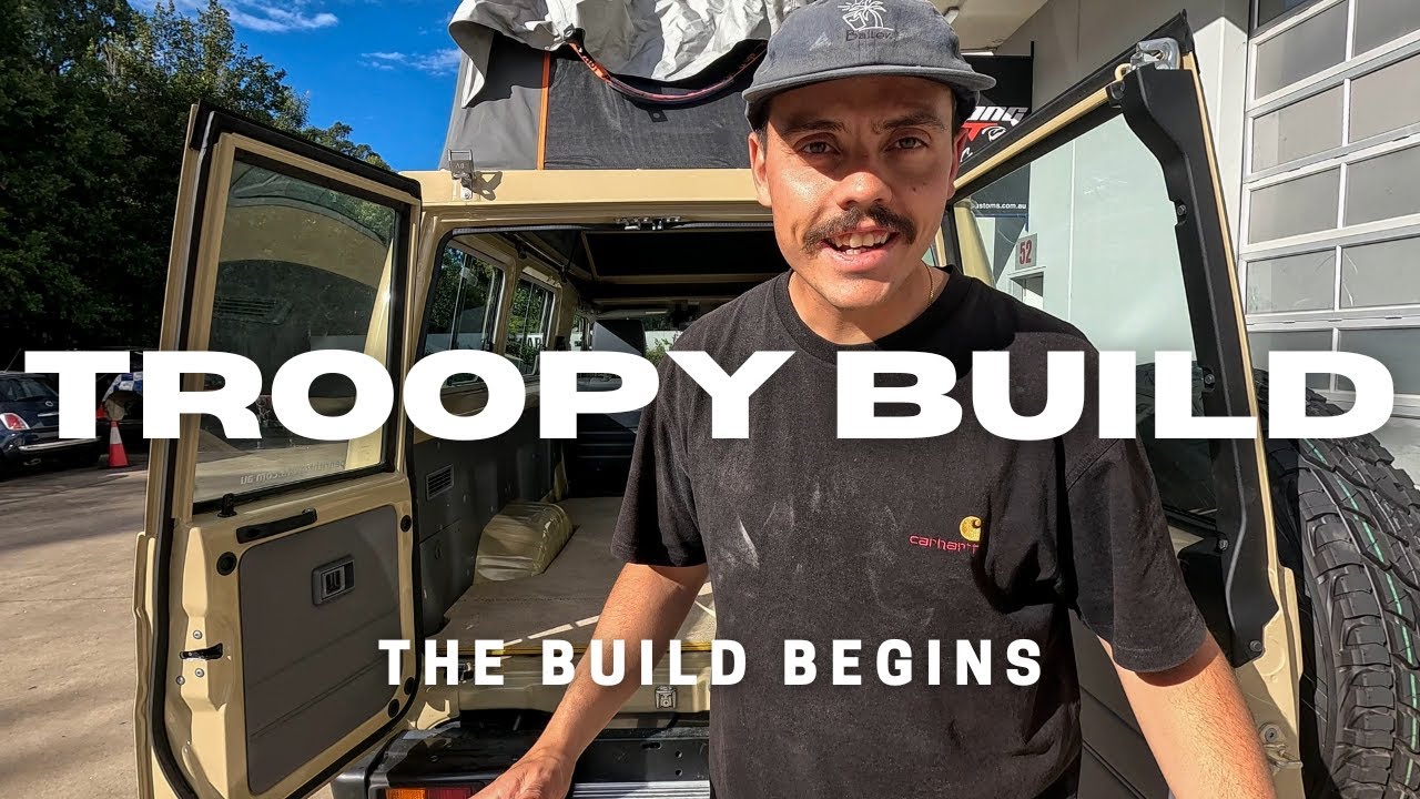 DIY TROOPY BUILD | Water Tank, Flooring & Framework | + Alu Cab Roof Tent Conversion