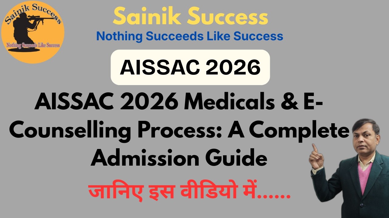 AISSAC 2026 Medicals & E-Counselling Process