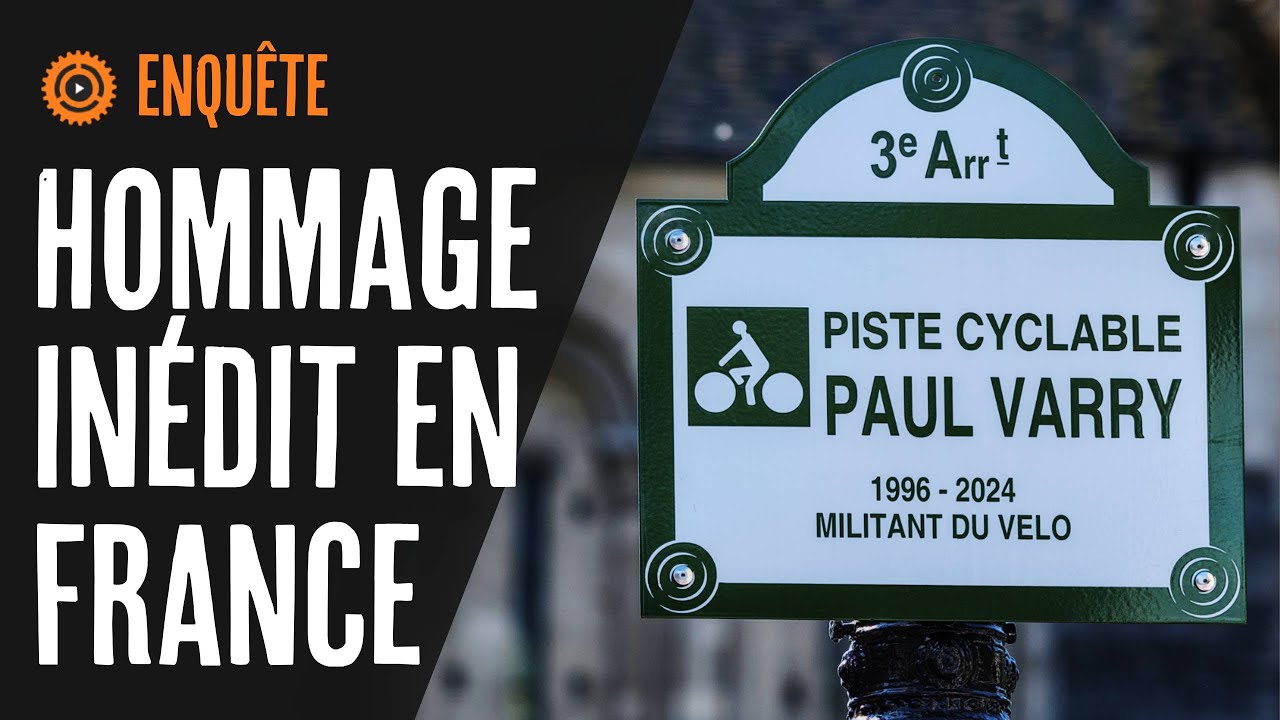 La première piste cyclable qui porte un nom et une promesse, celle de Paul Varry