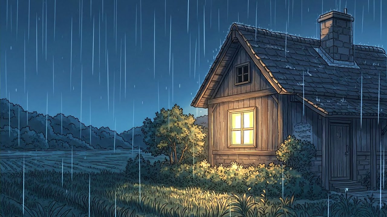 A Rainy Day at the Old Countryside Home | Ghibli Style ASMR 🌧️🏡