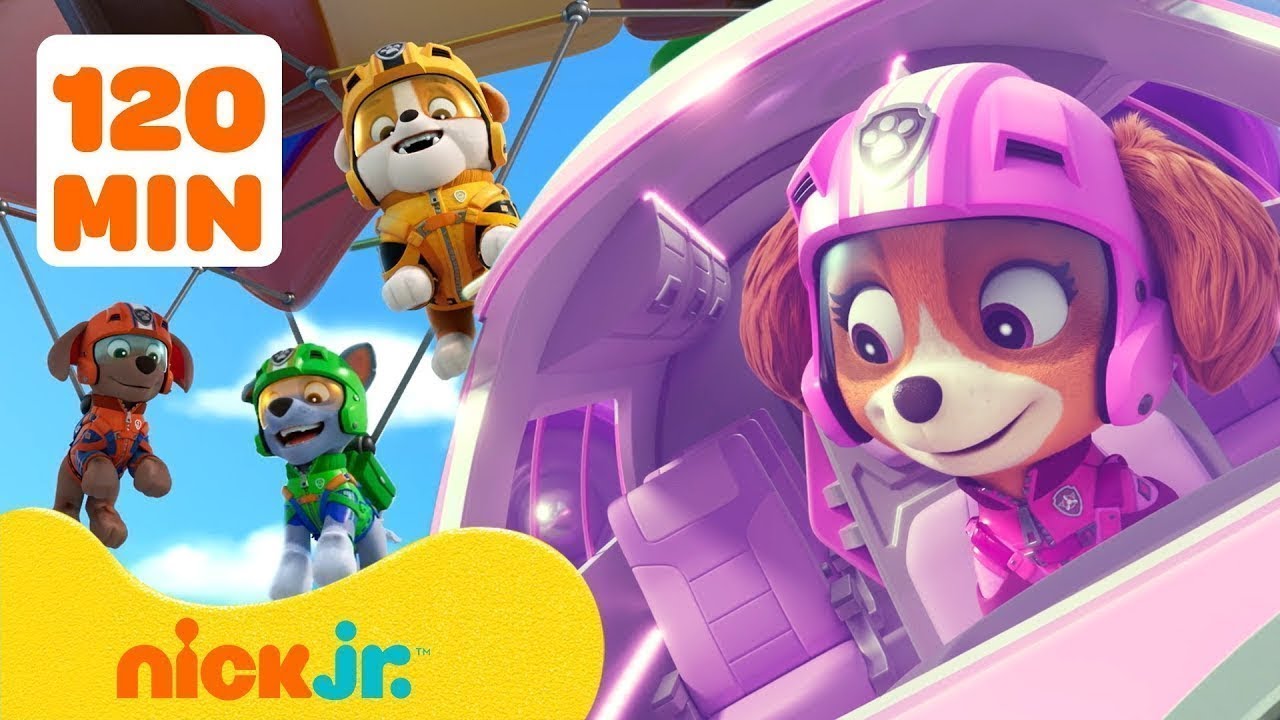 Patrulha Canina: Miss&otilde;es A&eacute;reas! #3 com Rocky 🚁 | 120 Minutos | Nick Jr.