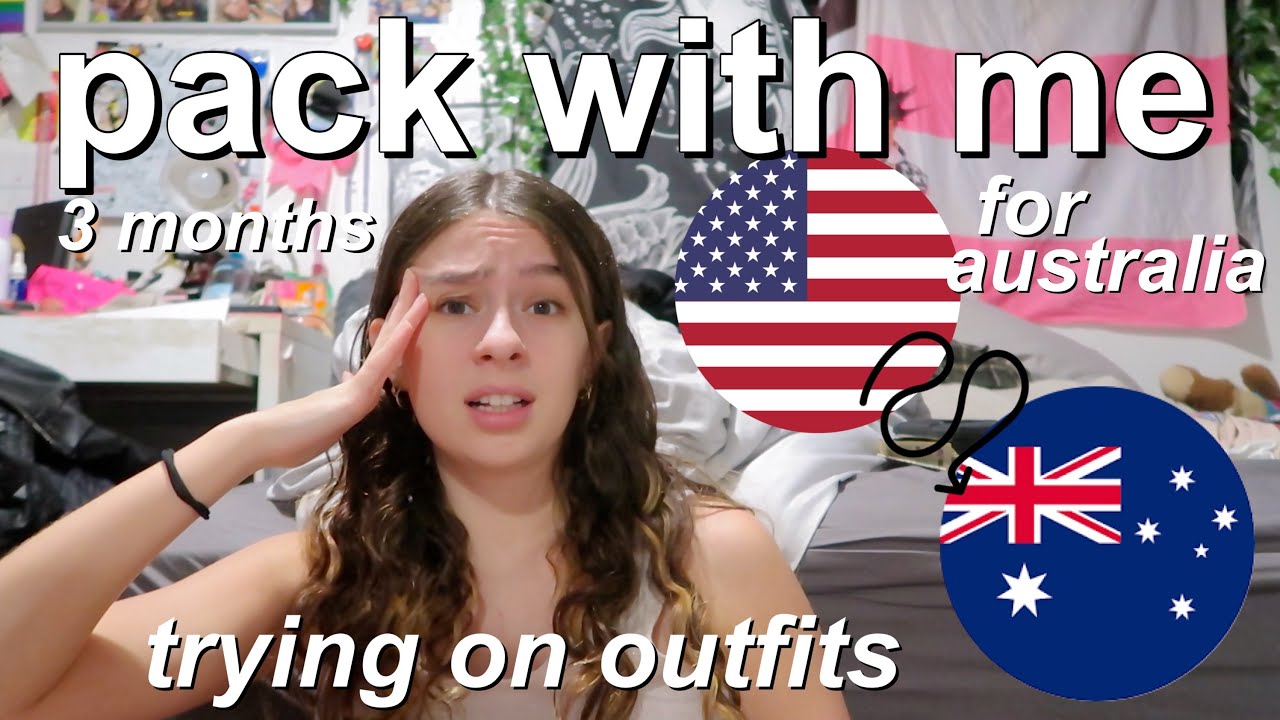 AUSTRALIA PACK WITH ME 2025 I try on for 3 months backpacking