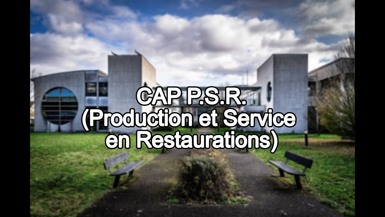 CAP PSR (Production et Service en Restaurations)