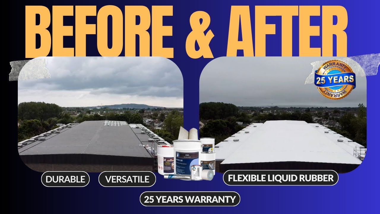 How to Waterproof a Large Single Ply Roof with Lava 20? | Owl Waterproofing