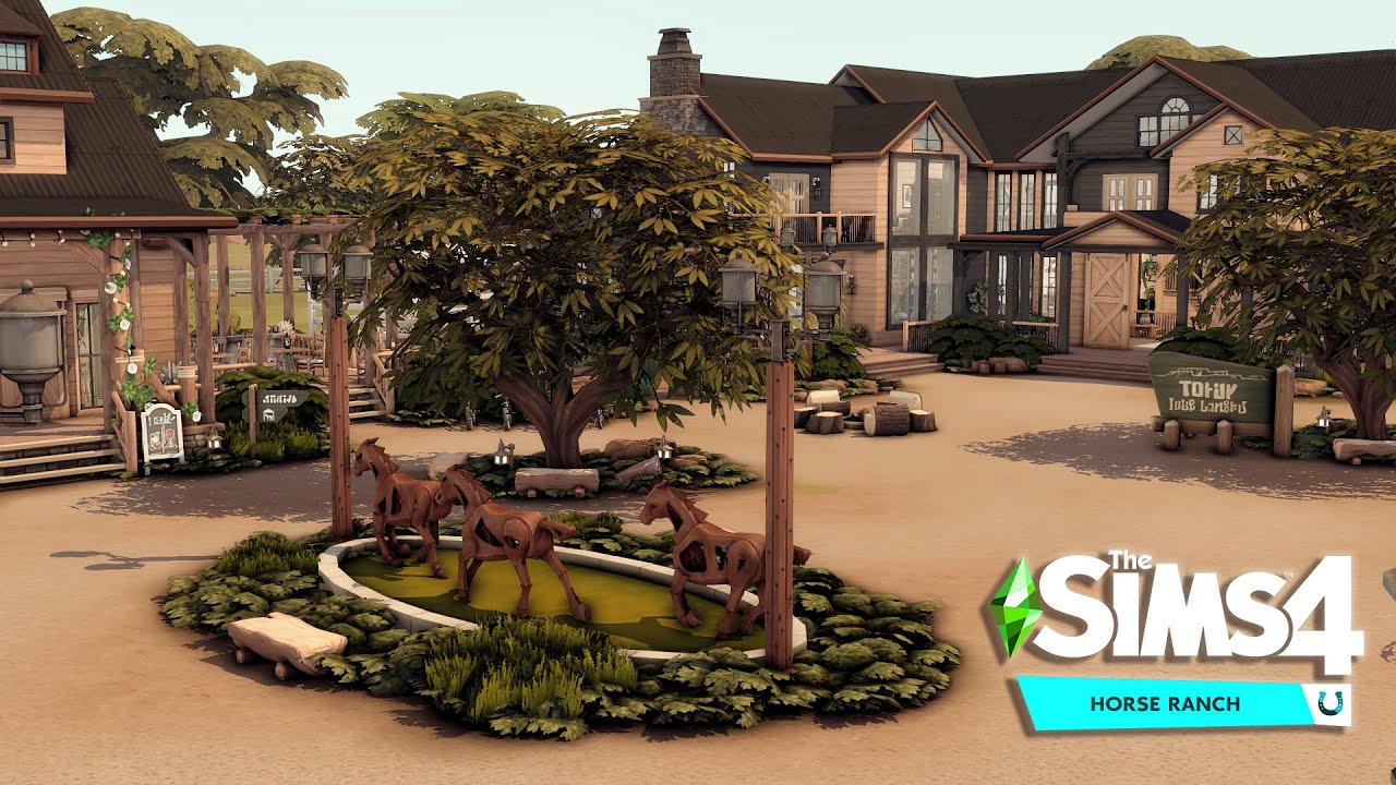 Конное ранчо Райдерс-Глен | The Sims 4 Конное ранчо | Сборка без CC