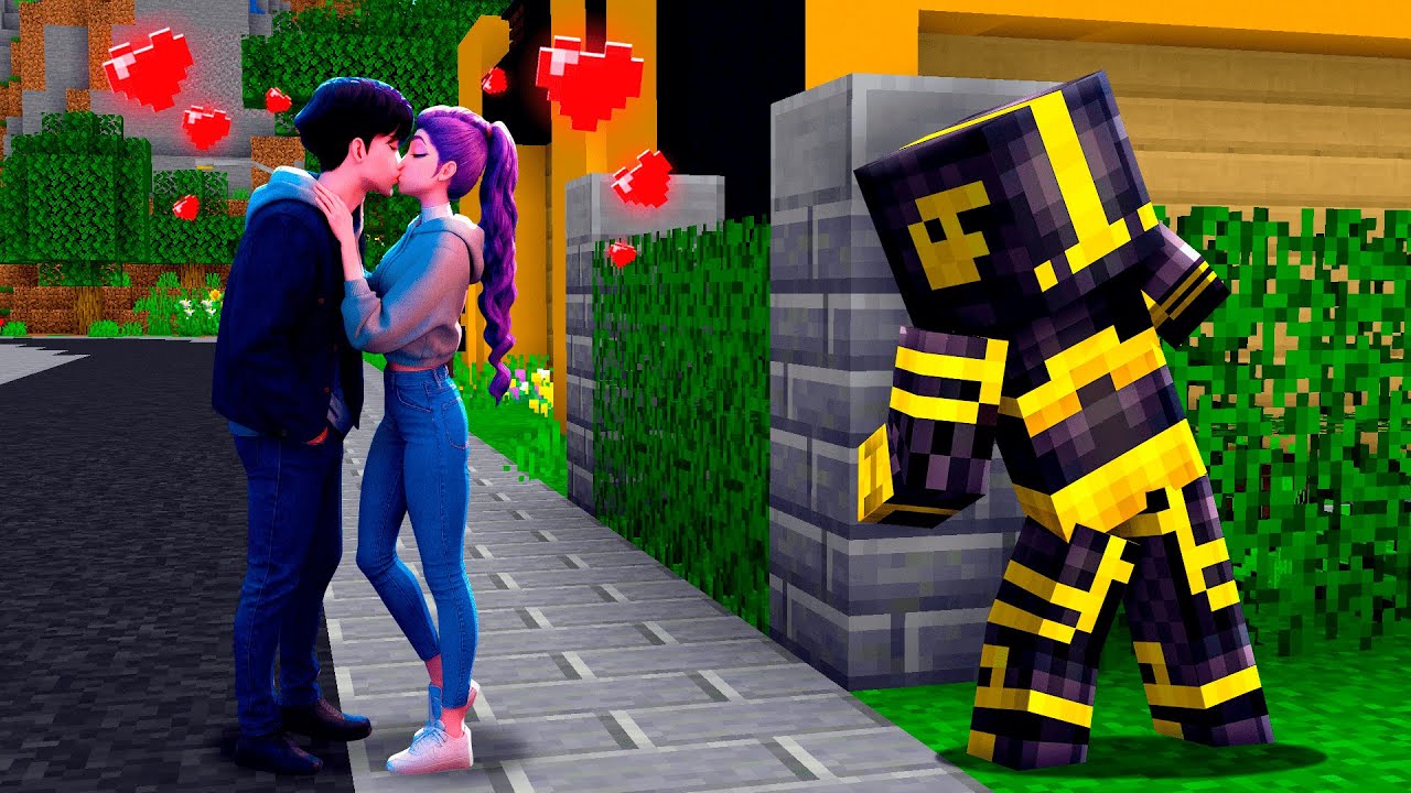 Espío a RUMI y JINU KPOP DEMON HUNTERS en una CITA en MINECRAFT 😍