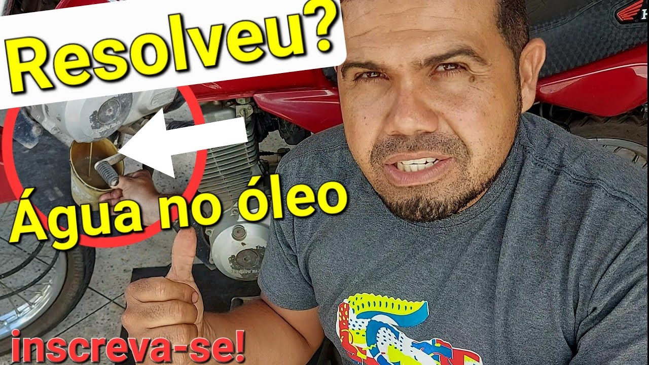 A 150 com água no óleo voltou será que ficou normal?? mostrei o resultado