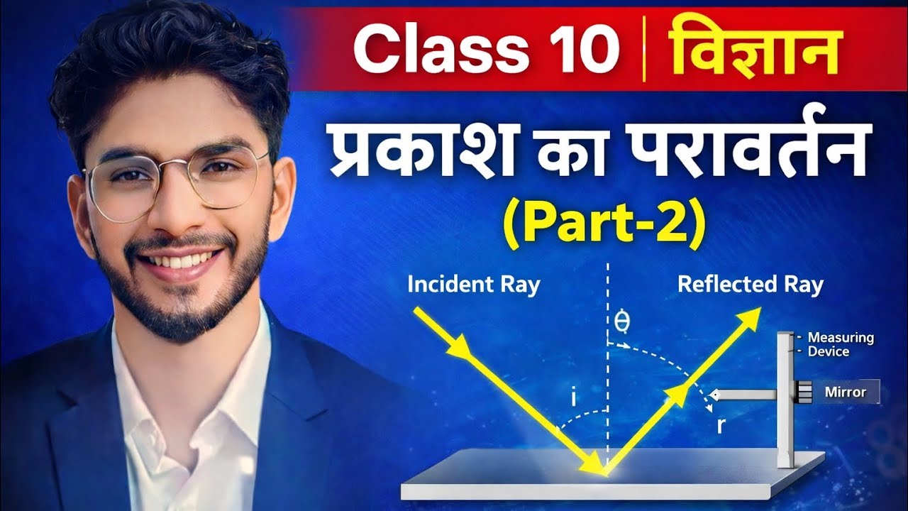 प्रकाश का परावर्तन  Part 2| Class 10 Science Physics  | परावर्तन के नियम  | हिंदी में