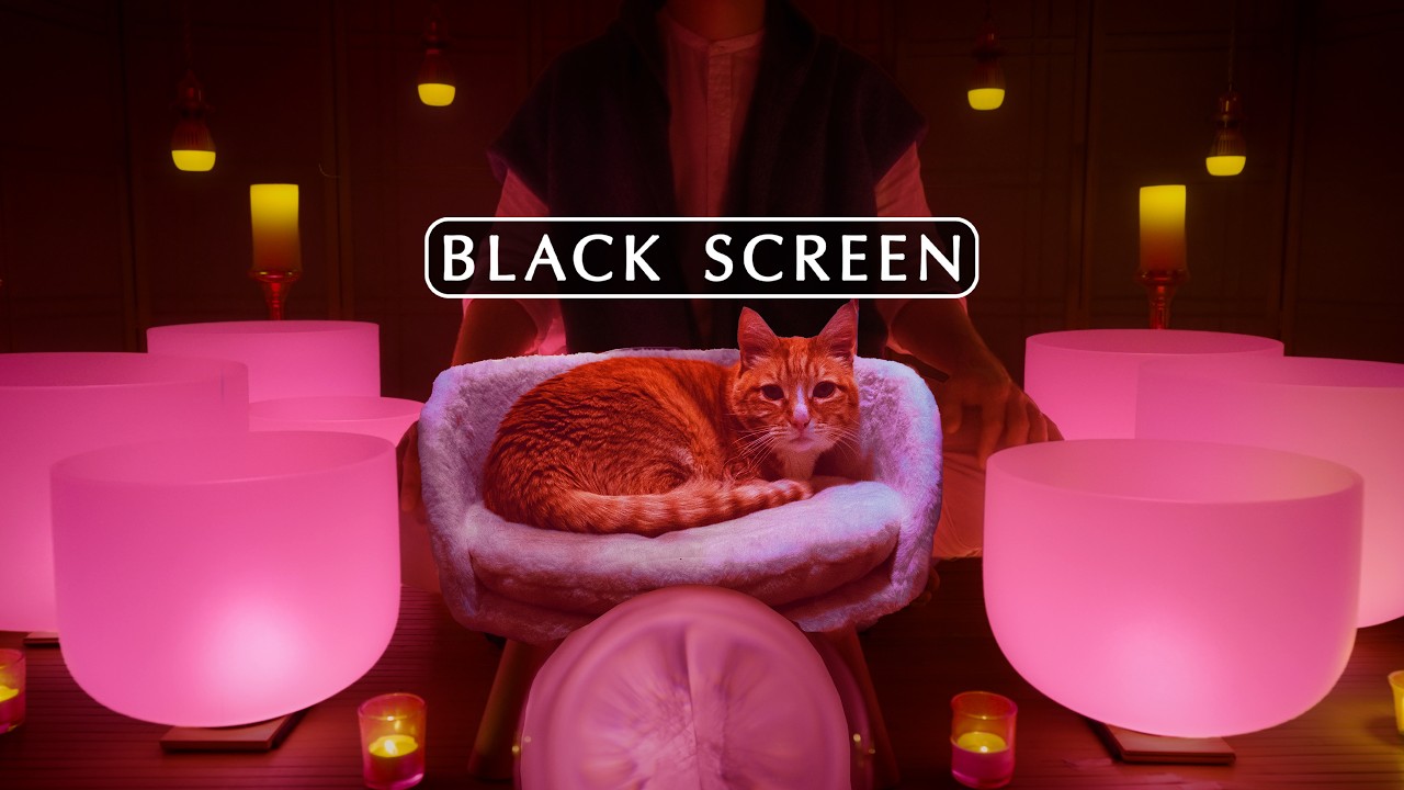 **THE SOUNDTRACK TO YOUR DREAMS** - Crystal Singing Bowl Sound Bath for Sleep (Black Screen)
