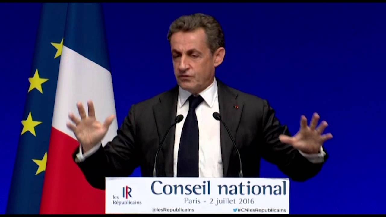 Discours de Nicolas Sarkozy au Conseil National du 2 juillet 2016