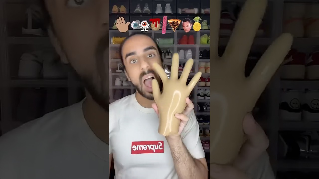 Food ASMR Eating a Gummy Hand and other snacks!