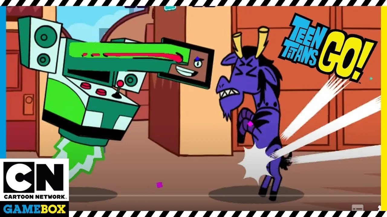 Teen Titans Go Gameplay | Jump Jousts 2 Endless Mode - Hive Five in action | CN GameBox