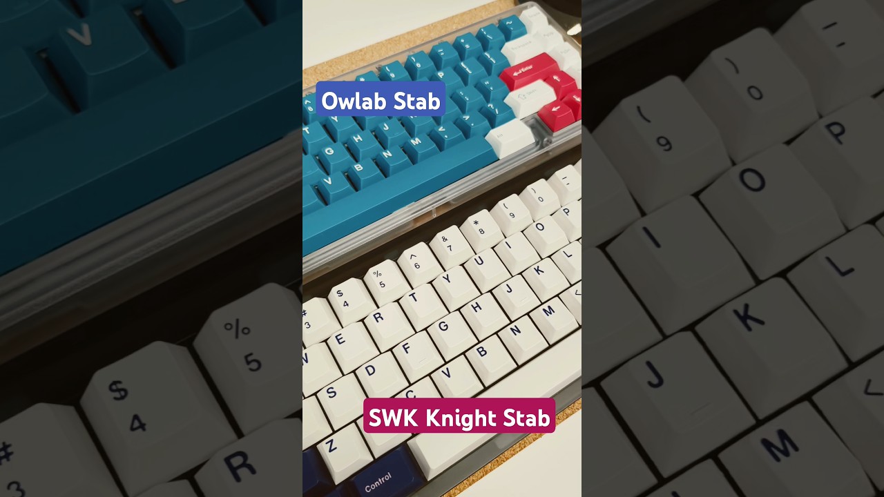 Swagkeys Knight Stab VS Owlab Stab #keyboard #mechanicalkeyboard  #stabilizers