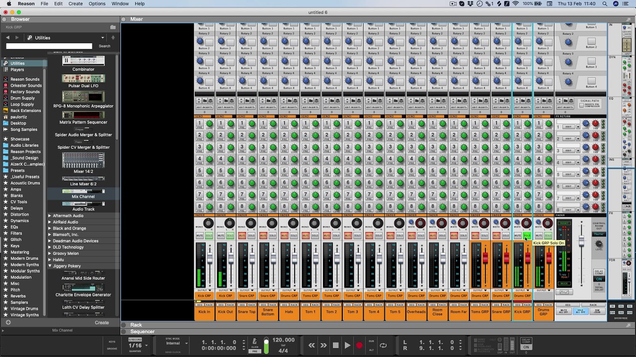 Superior Drummer 3 & Reason 11: Multi-Out