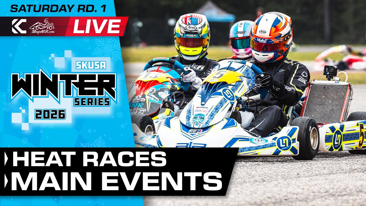 2026 SKUSA Winter Series Rd. 1 | Houston, TX | Saturday - Heat Races & Main Events