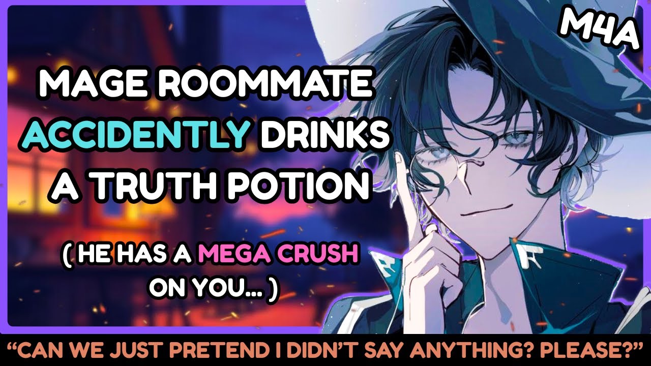 Smug Mage Roommate Accidently Drinks A Truth Potion And Confesses M4A | Friends To Lovers ASMR