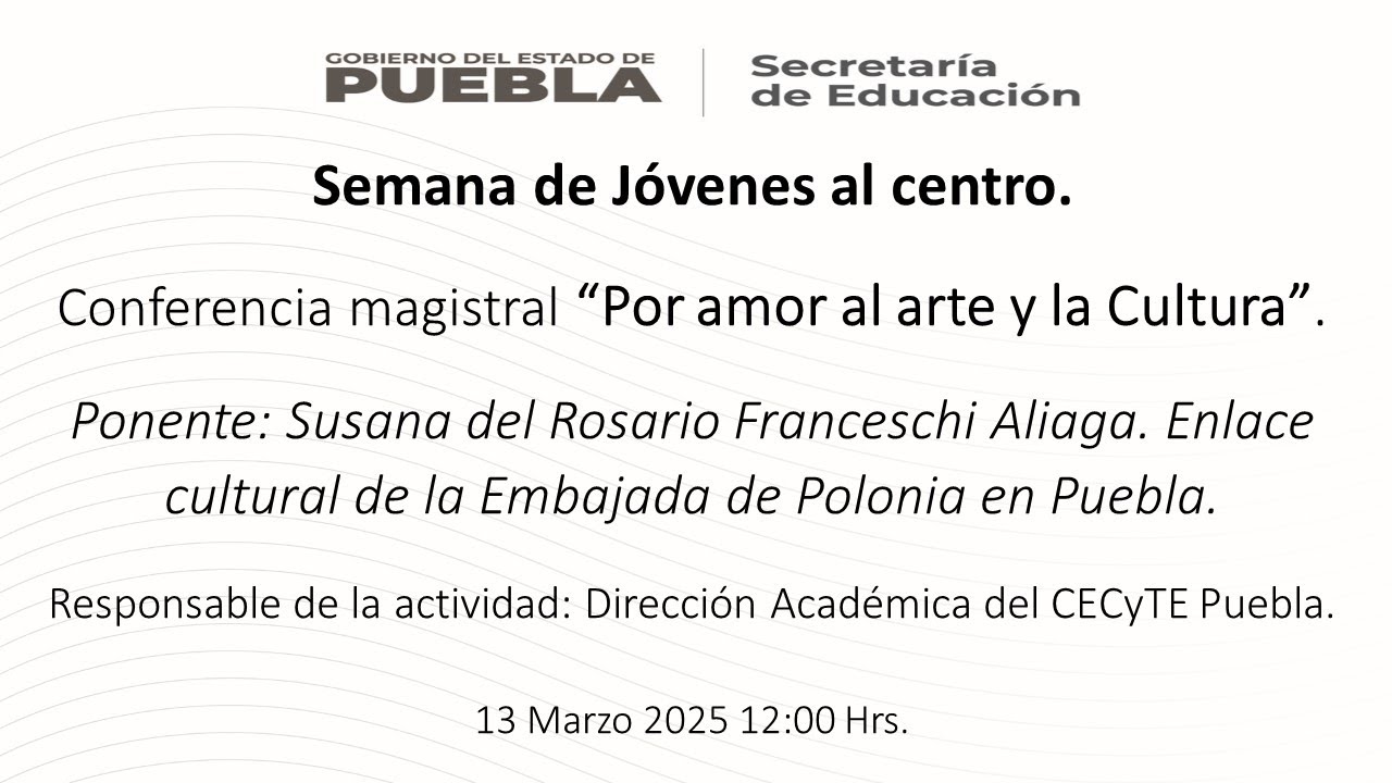 13 marzo Línea 4 Arte y cultura