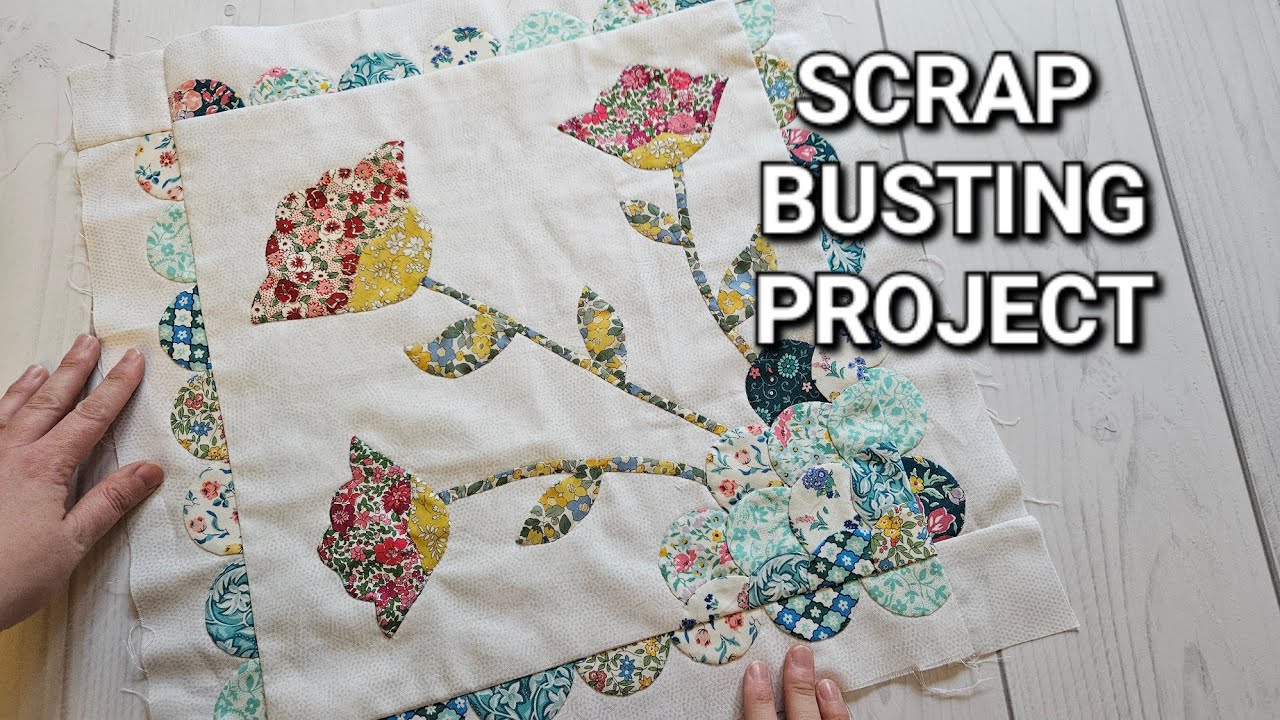 Create a Wall Hanging from Scraps! Needleturn applique and hand piecing.