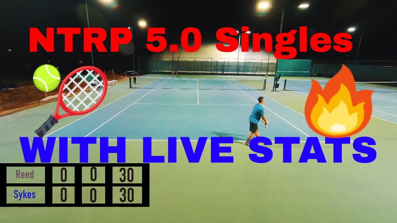 NTRP 5.0 Singles WITH SCOREBOARD | Dillon Sykes (UTR 9) vs David Reed(UTR 11)