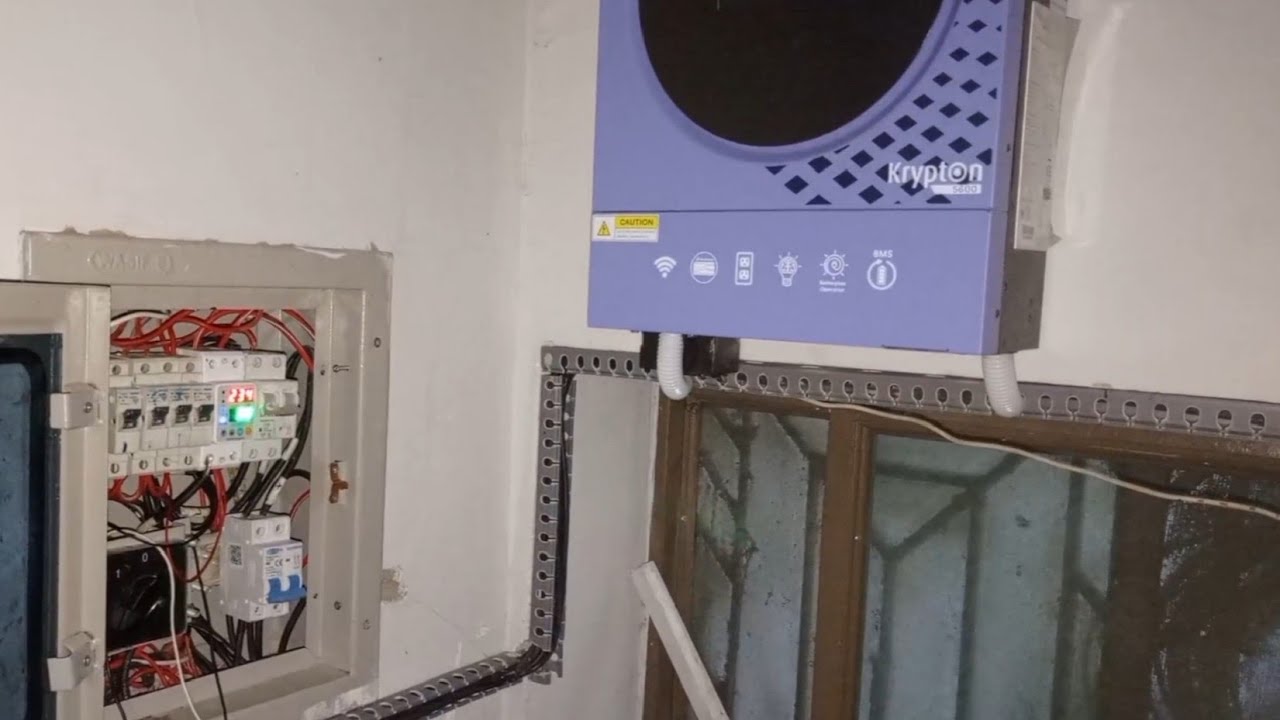Complete Solar System Installation, DB box Connection, Knox 5600 Inverter Settings, Change Over 3p