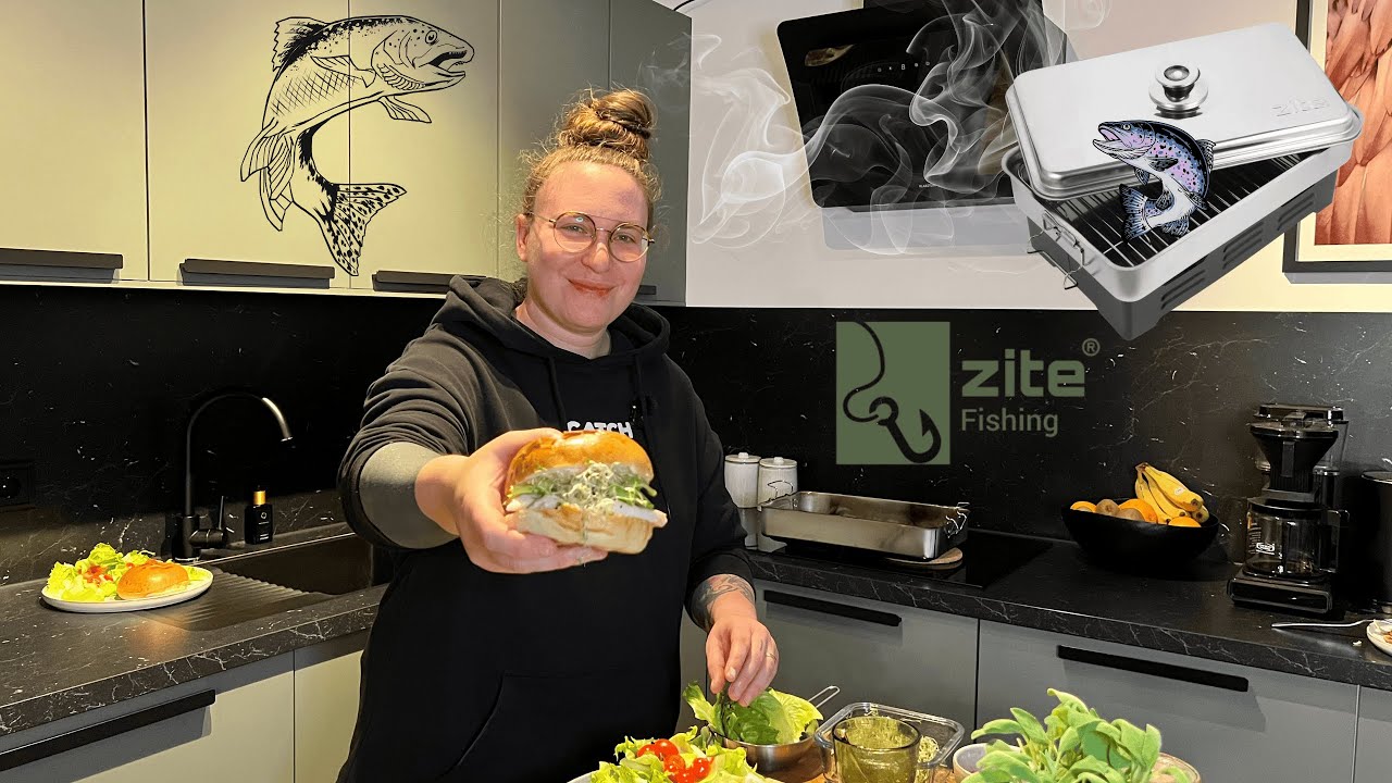 Ich räuchere Forellen mit dem ZITE Tischräucherofen & mache einen Burger! 🐟Katastrophe oder Genuss?
