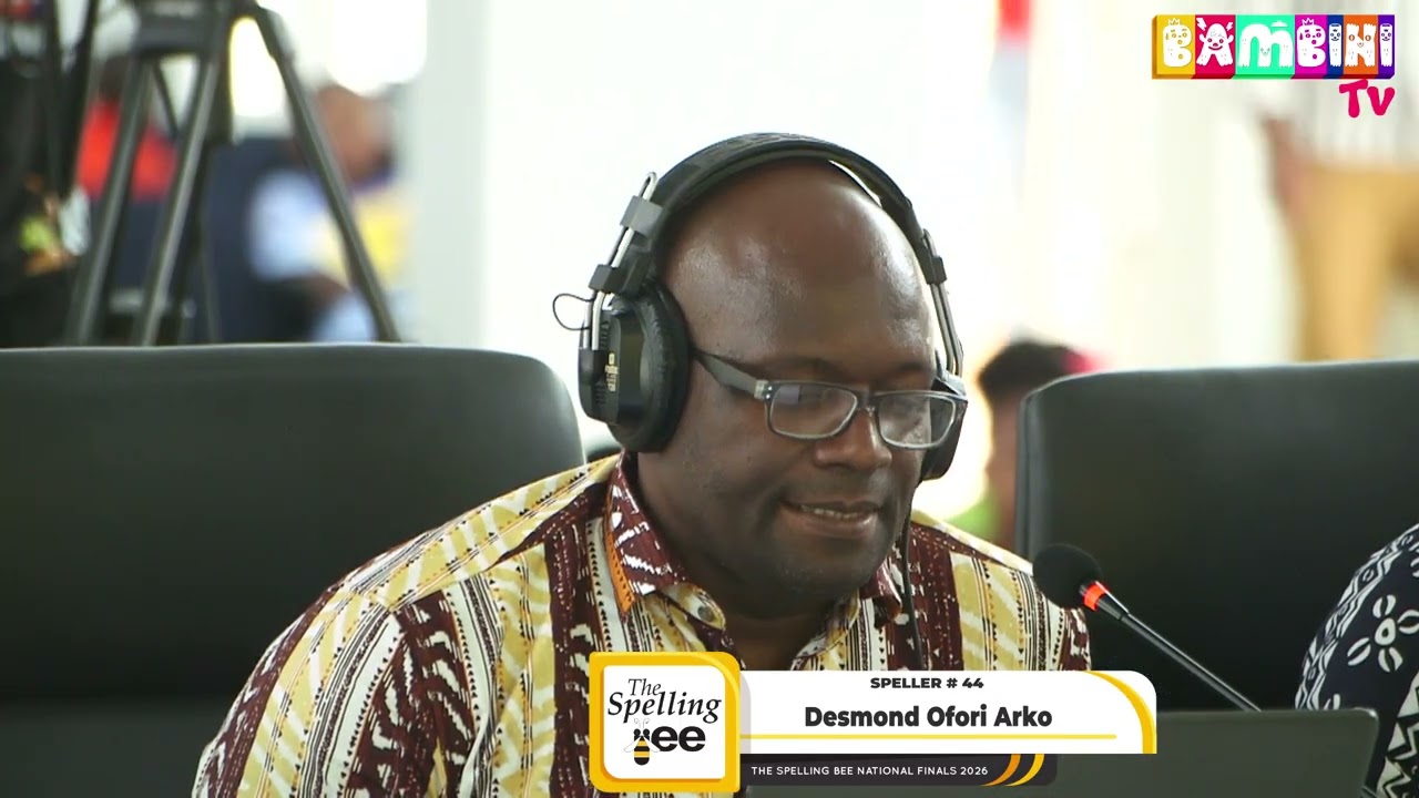 National spelling bee speller# 44 Desmond Ofori Arko