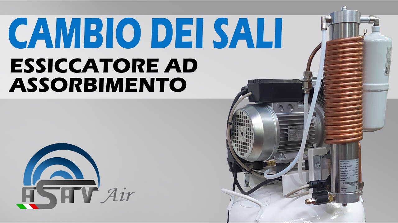 MANUTENZIONE COMPRESSORI CON ESSICCATORE A SALI