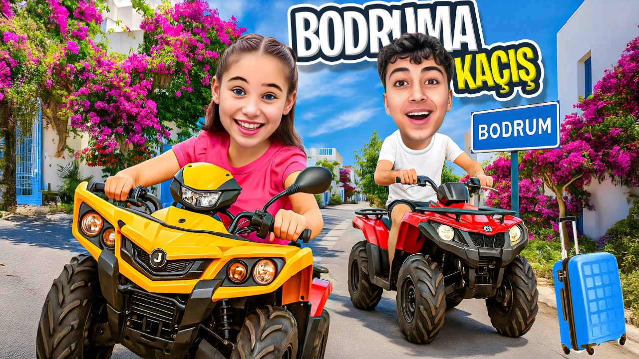 ELİF SİNEM ABİSİNİ ATV İLE BODRUMA KAÇIRDI !! TATİLE KAÇIŞ OPERASYONU !! 