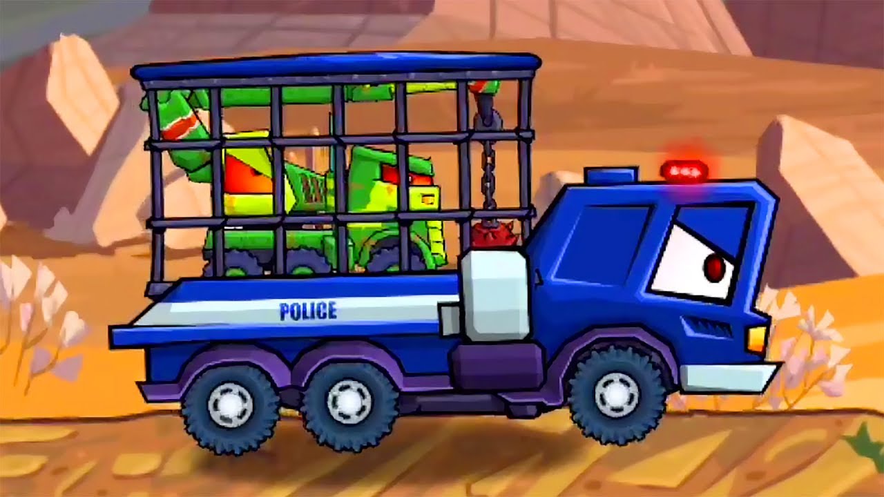 ХИЩНЫЕ МАШИНЫ против ПОЛИЦЕЙСКИХ МАШИН #23 Мультик по игре Car Eats Car 3