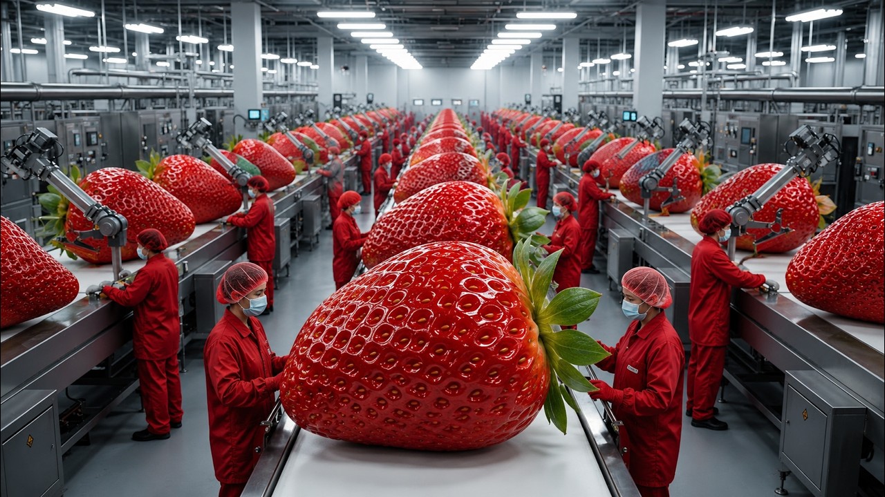 Inside the World's Largest Strawberry Juice Factory | Full Manufacturing Process (full Documentary)