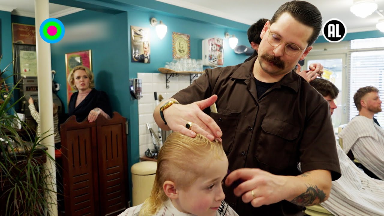 Bal-kinderen in de kappersstoel bij papa | Een huis vol S20#8 | KRO-NCRV