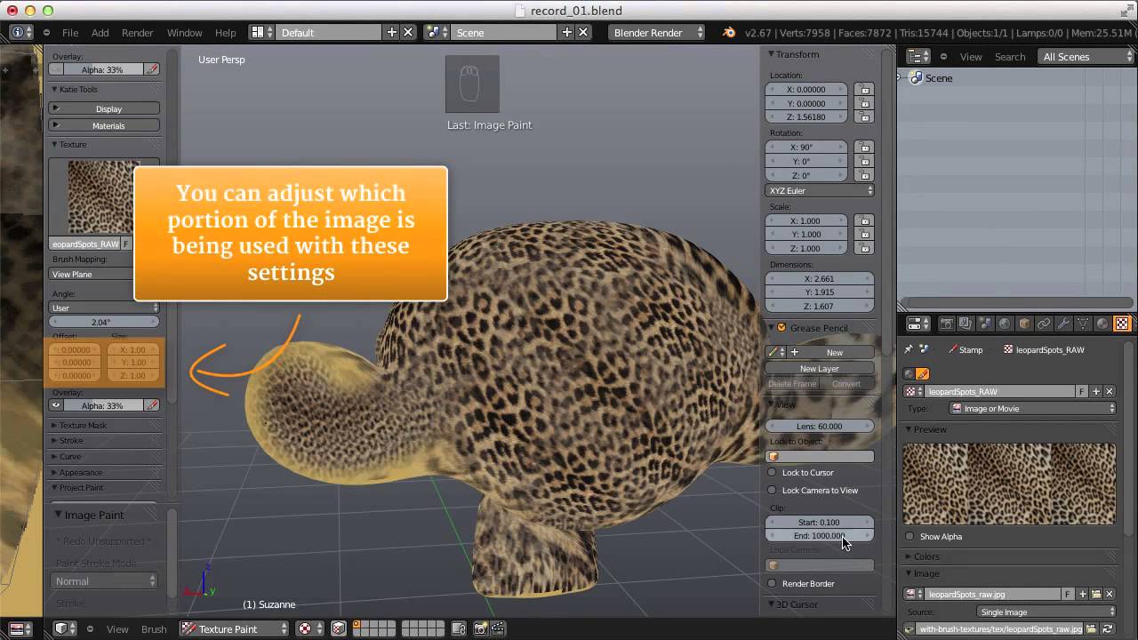 Tip: Using Brush Textures in Blender