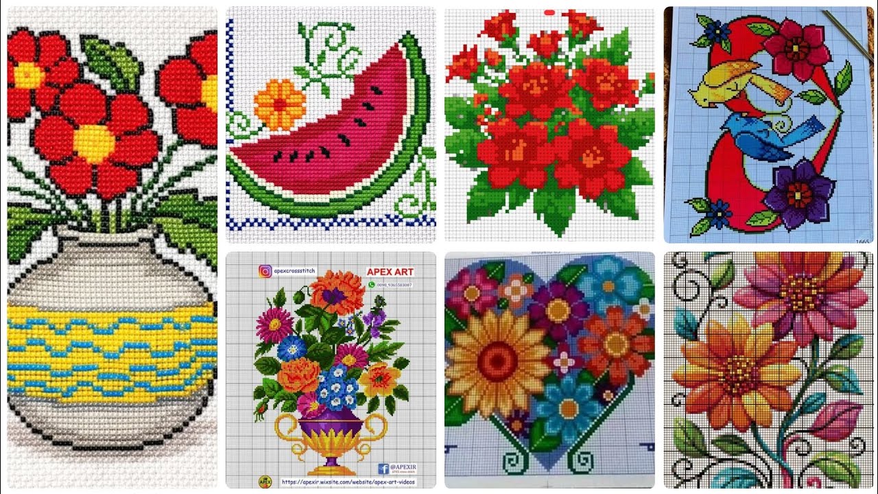 Elegant and beautiful cross stitch design ideas for home decor 