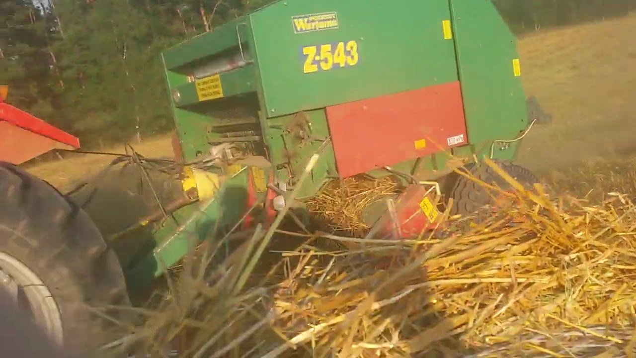 Żniwa 2020 Massey Ferguson 690 prasa rolująca