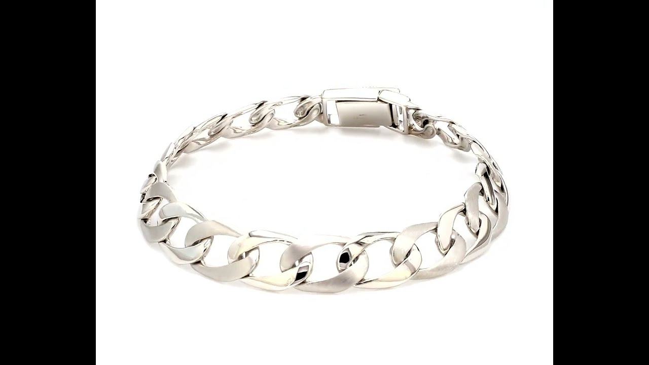 Plain Platinum Bracelet for Men JL PTB 613 - Jewelove