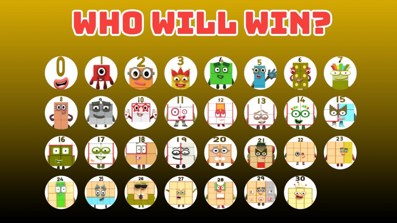 31 NUMBERBLOCKS Marble Race Tournament - Who will win?? - Round 2
