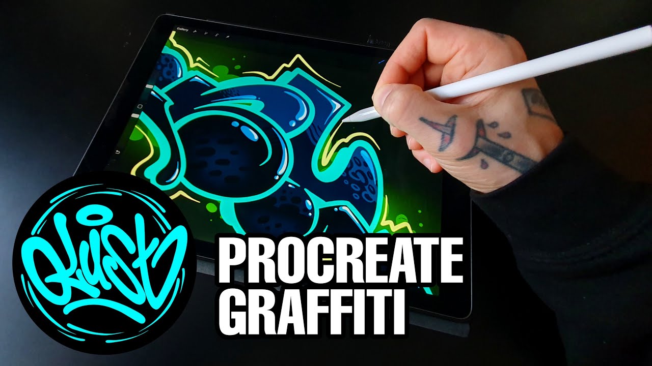 🔥 PROCREATE graffiti sketch on IPAD PRO 🔥