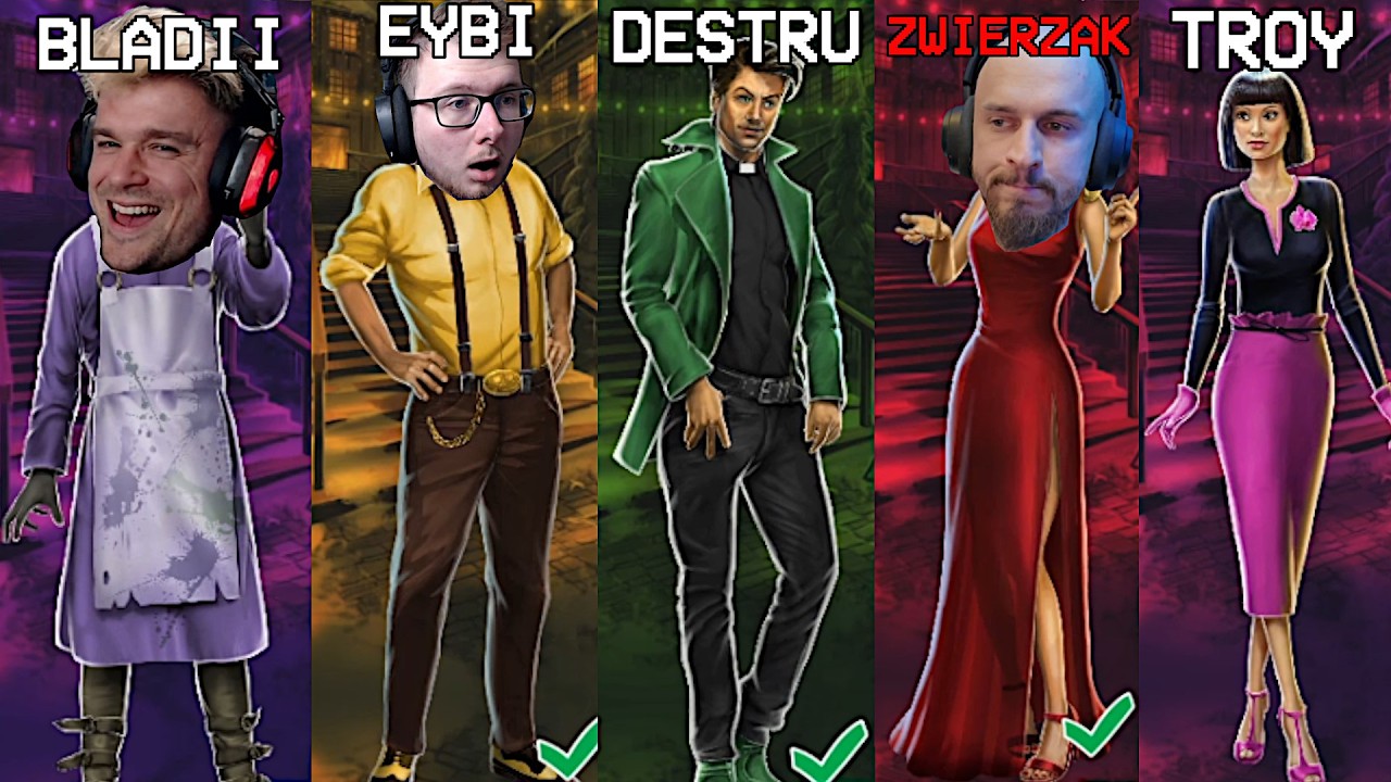 PIĘĆ OSÓB JEDEN Z NICH TO ZABÓJCA ZGADNIJ KTO! | Clue/Cluedo: Classic Edition