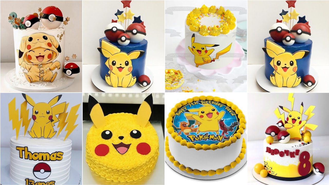 Pikachu cartoon theme cake design 2023 ||pokemon pikachu cake || Birthday picachu cake