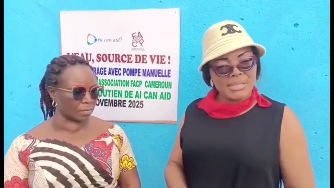 DON D’UN FORAGE D’EAU POTABLE – FACP CAMEROUN & EU CAN AID