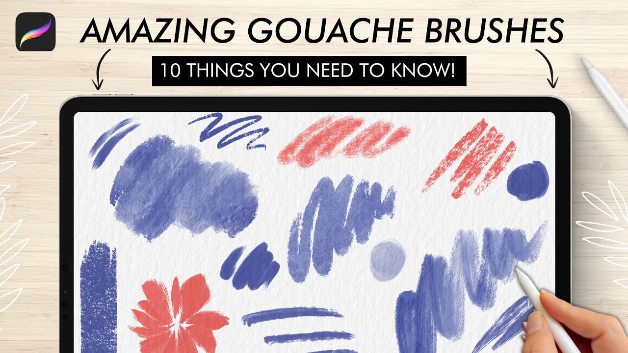 10 things YOU NEED TO KNOW // getting started with the Amazing Gouache Brush Pack for Procreate!