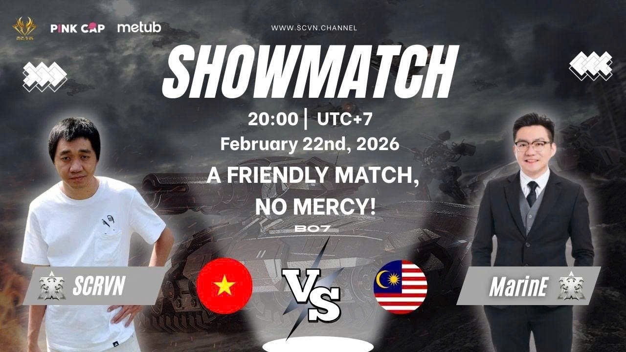 [Full] Showmatch Vietnam vs Malaysia - SCRVN vs MarinE | Ladder map Bo7