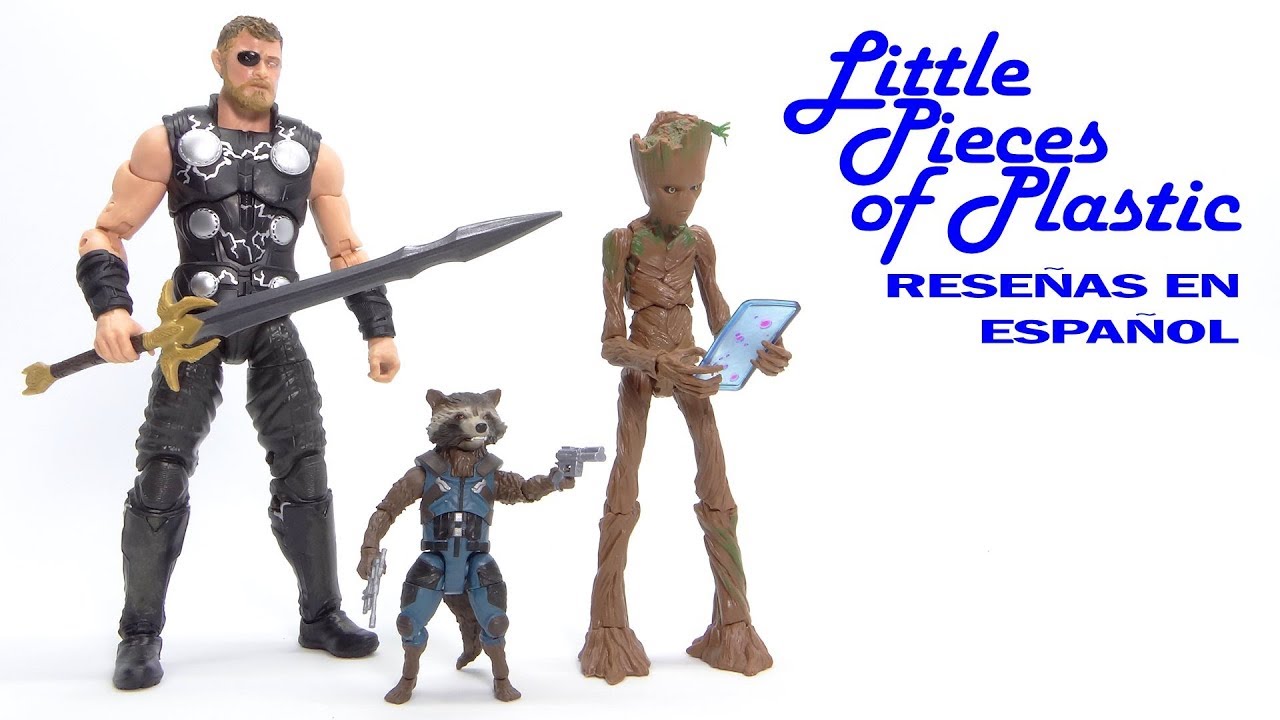 Thor Rocket Groot Avengers Infinity War Marvel Legends Reseña Revisión Review Little Pieces Plastic