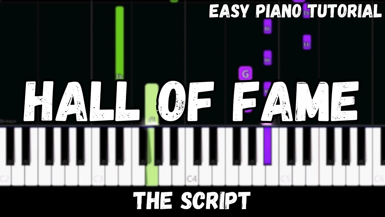 The Script - Hall of Fame (Easy Piano Tutorial)