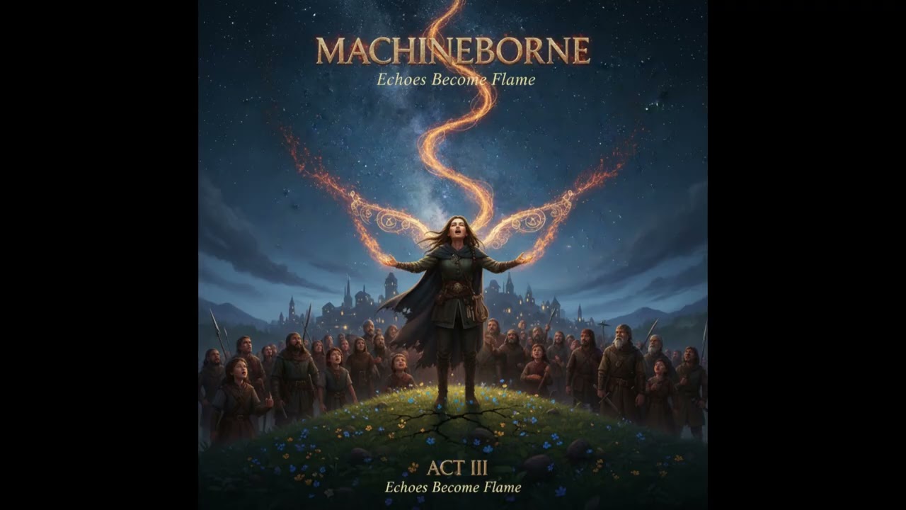 MACHINEBORNE - Echoes Become Flame (EBF 16) - Power Metal Opera [AI]