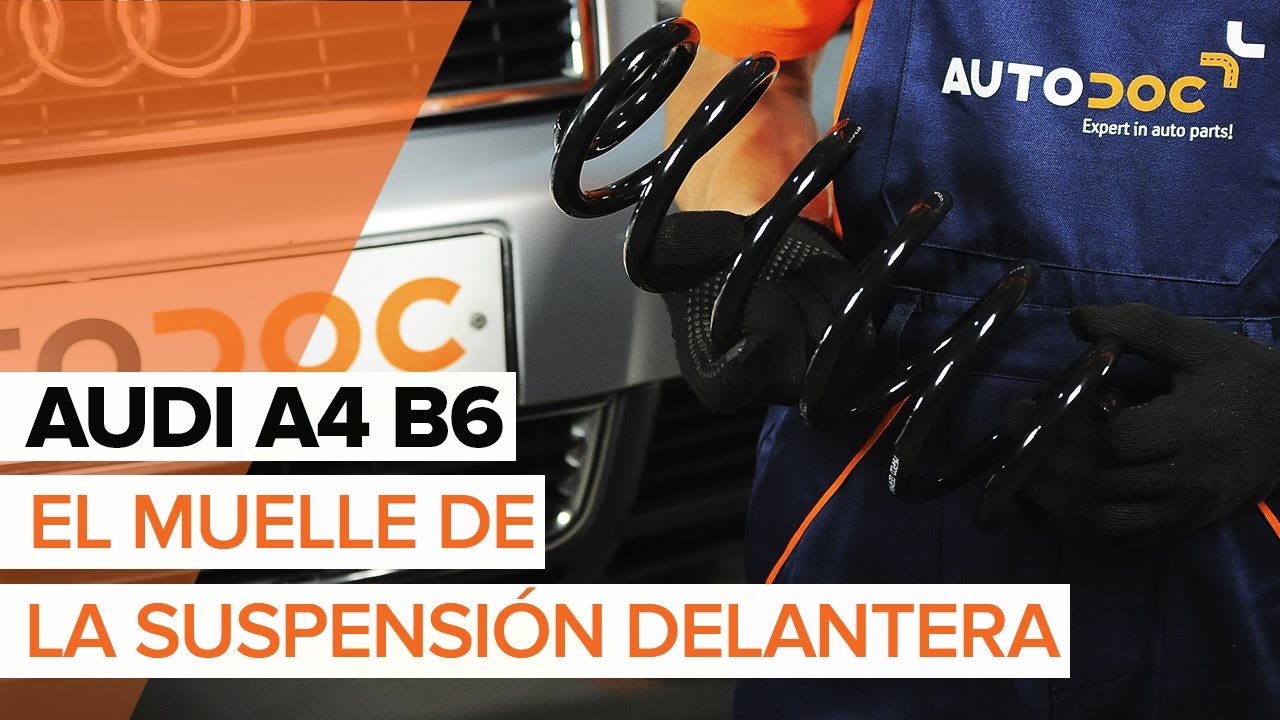 Cómo reemplazar muelles de compresión delantero en AUDI A4 B6 INSTRUCCIÓN | AUTODOC